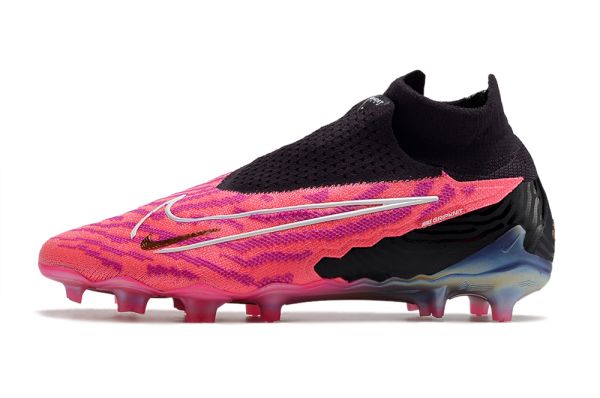 Nike soccer cleats pink and black top