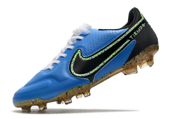 Nike Tiempo Legend 9 Elite FG Photo Blue Neon Yellow Black