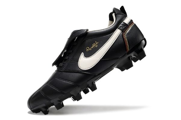 Nike Tiempo Ronaldinho R10 FG - Black/White