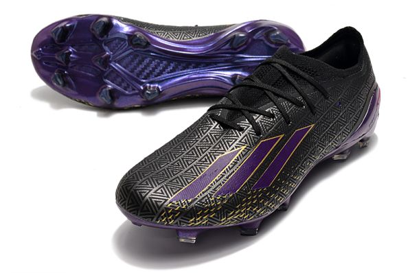 Black and purple soccer cleats deals