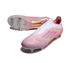 adidas F50 Elite Laceless SG Lamine Yamal 304 - Clear Pink/Purple Glow/Lite Pink