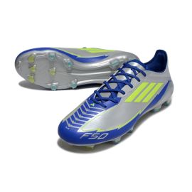 adidas F50 Messi Elite FG La Vida Rapida - Silver Metallic/Solar Yellow/Lucid Blue