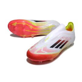 adidas F50 Elite Laceless FG White Red Yellow