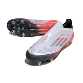 adidas F50 Elite Laceless SG - White/Silver/Red