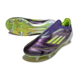 adidas F50 Elite Laceless SG Fast Reborn - Unity Purple/Footwear White/Lucid Lemon