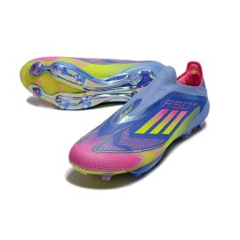 adidas F50 + Laceless FG Celestial Victory - Blue Fusion/Lucid Lemon/Lucid Pink