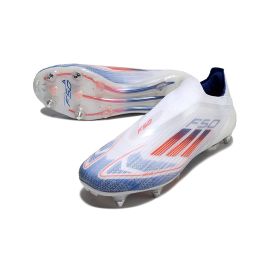 adidas F50 Elite Laceless SG - Ftwr White/Solar Red/Lucid Blue