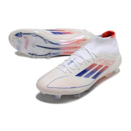 adidas F50 Elite Mid FG Advancement - Footwear White/Solar Red/Lucid Blue
