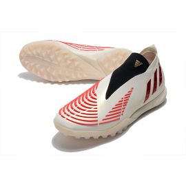 Adidas Predator Edge+ TF Off White Vivid Red Gold Metallic