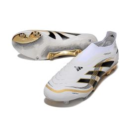 adidas Predator Elite Laceless FG Teamgeist - White_ Black_Gold Metallic