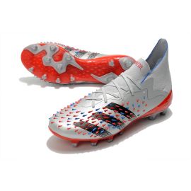 Adidas Predator Freak.1 AG Silver Metallic Core Black Team Royal Blue