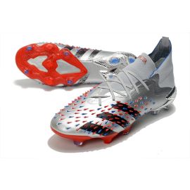 Adidas Predator Freak.1 FG Silver Metallic Core Black Team Royal Blue