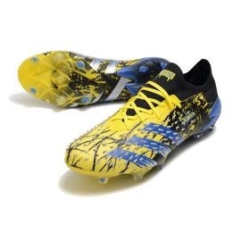 Adidas Predator Freak.1 Low FG Bright Yellow Silver Metallic Core Black