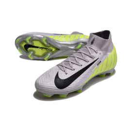 Nike Air Zoom Mercurial Superfly 10 Elite FG - Grey/Black/Yellow