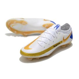 Nike Phantom GT Elite FG White Golden Blue