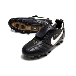 Nike Tiempo Ronaldinho R10 FG - Black/White