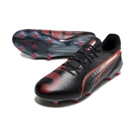 Puma King Ultimate FG/AG - Black/Rosso Corsa